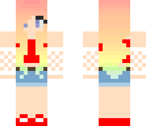 red cute girl