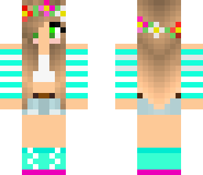 blue girl flower crown