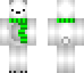 green polar bear edit
