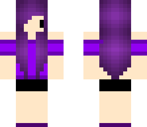 chibi purple girl