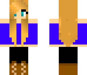 cute blue girl