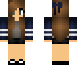 blue casual girl