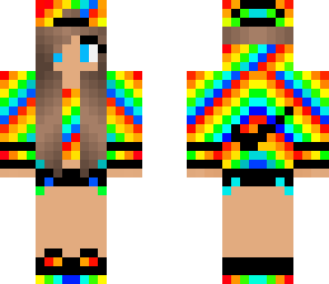 rainbow nike girl