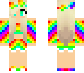 summer rainbow girl