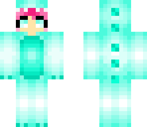 blue dino girl