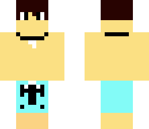 cool boy in bathing suit