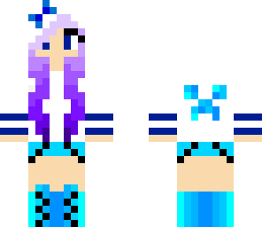 cute purple and blue