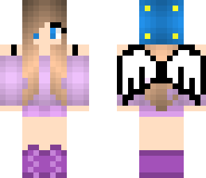 purple angel girl