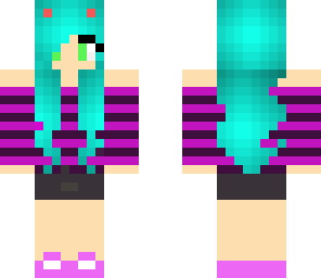 cat girl purple