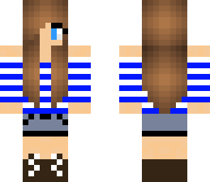 blue girl strips