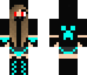 evil blue ninja girl