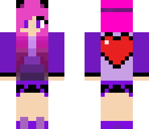 heart girl morada 2