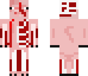 very injured pig