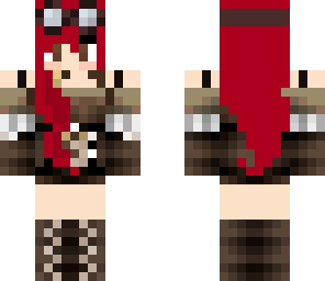 red head steampunk girl