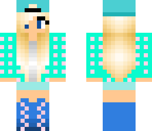 cool blue girl