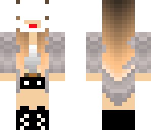 girl with a derp mask