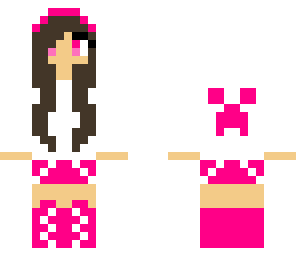 pretty pink creeper girl