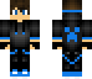 blue hoodie boy