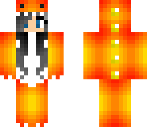 red and orange dino girl