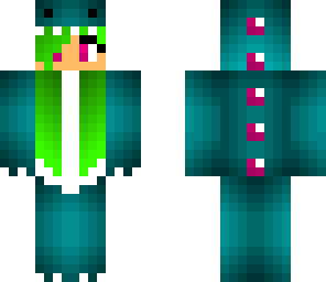 improved teal dino girl