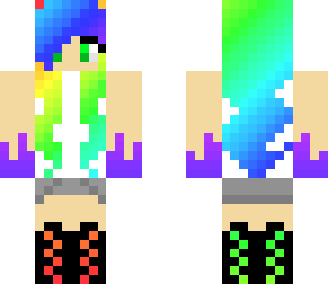 rainbow music girl