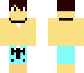 cool boy in bathing suit