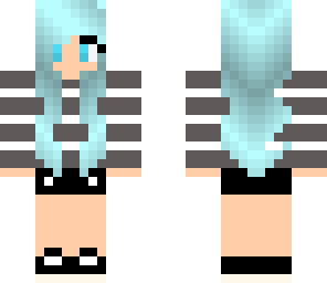 blue hair girl