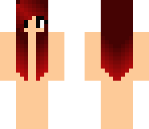red hair skin template