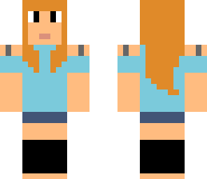 girl with blue shirt