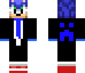 sonic the hedgehog in a suit