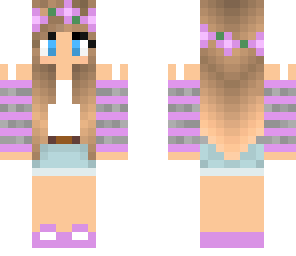 pink stripe girl