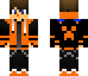 orange creeper gamer boy