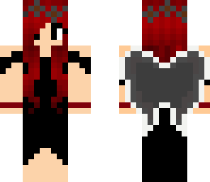demon angel girl with red hair