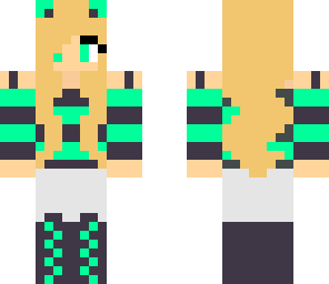 turquoise panda girl