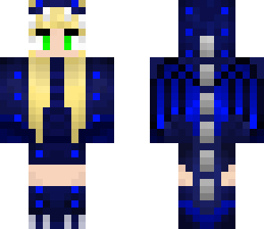 blue dragon girl