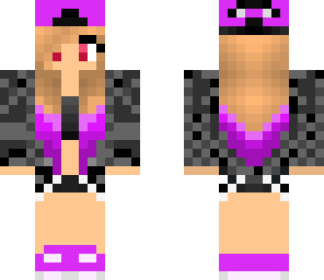 purple hair tipped girl