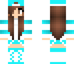 cool blue girl
