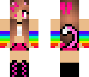 kawaii colorful catgurl