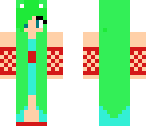 green hair girl
