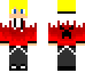 blond boy with creeper sweater