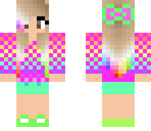 colorful party girl