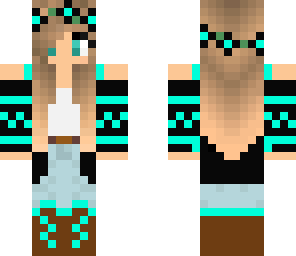 blue winter girl