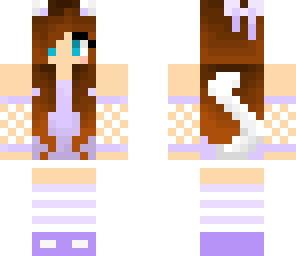 pretty purple kitty girl