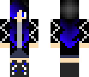 blue emo girl