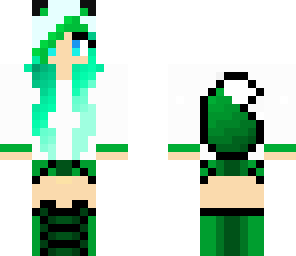 green cat girl