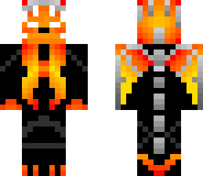 herobrine's pet fire dragon girl