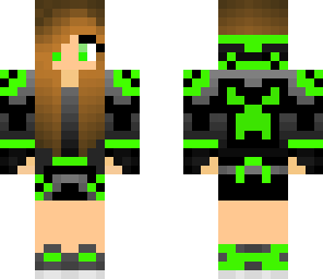 cute green girl
