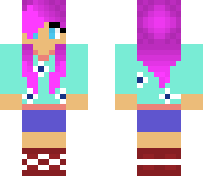 girl with pink hair