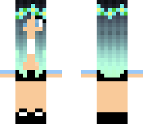 edited girl with flower crown