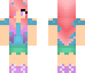 cute colorful panda girl